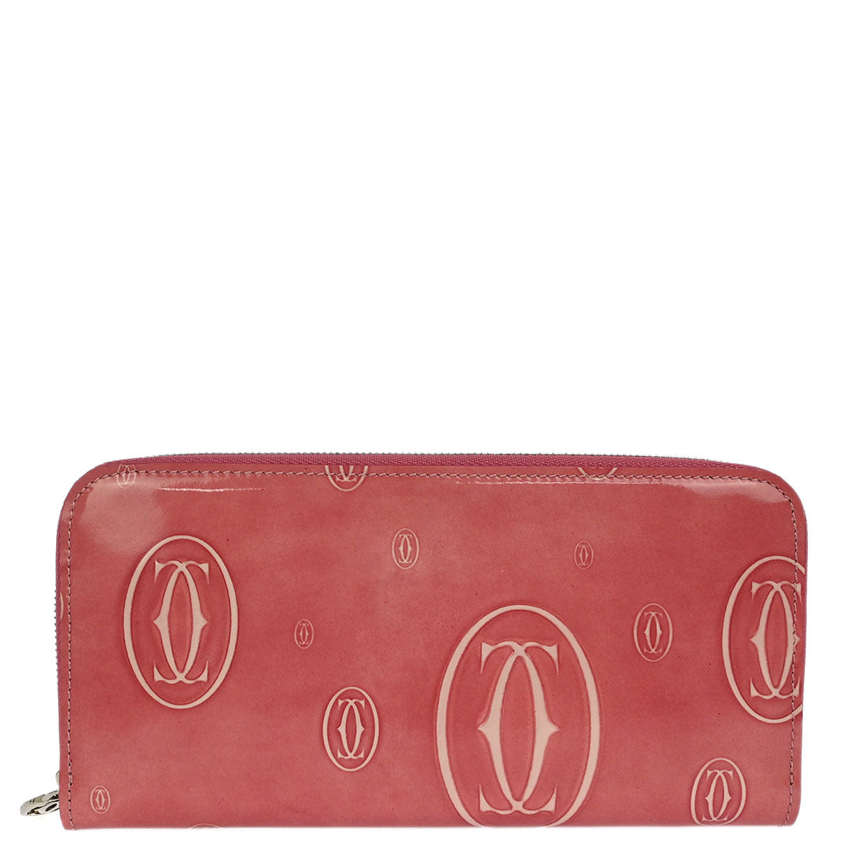 Cartier Pink Patent Leather Happy Birthday Wallet