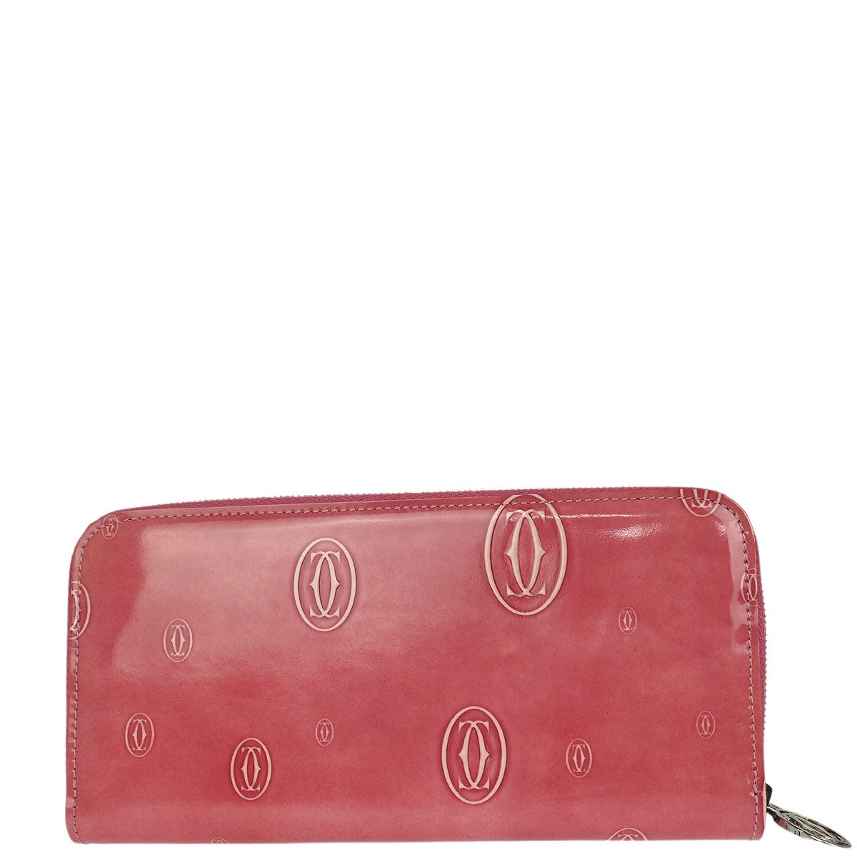 Cartier Pink Patent Leather Happy Birthday Wallet