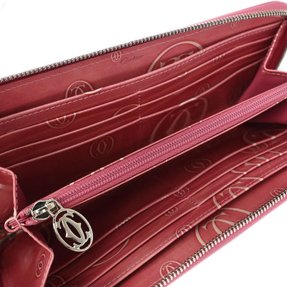 Cartier Pink Patent Leather Happy Birthday Wallet