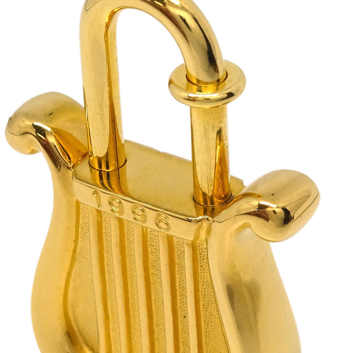 Hermes Harp 1996 Cadena Padlock Gold Small Good