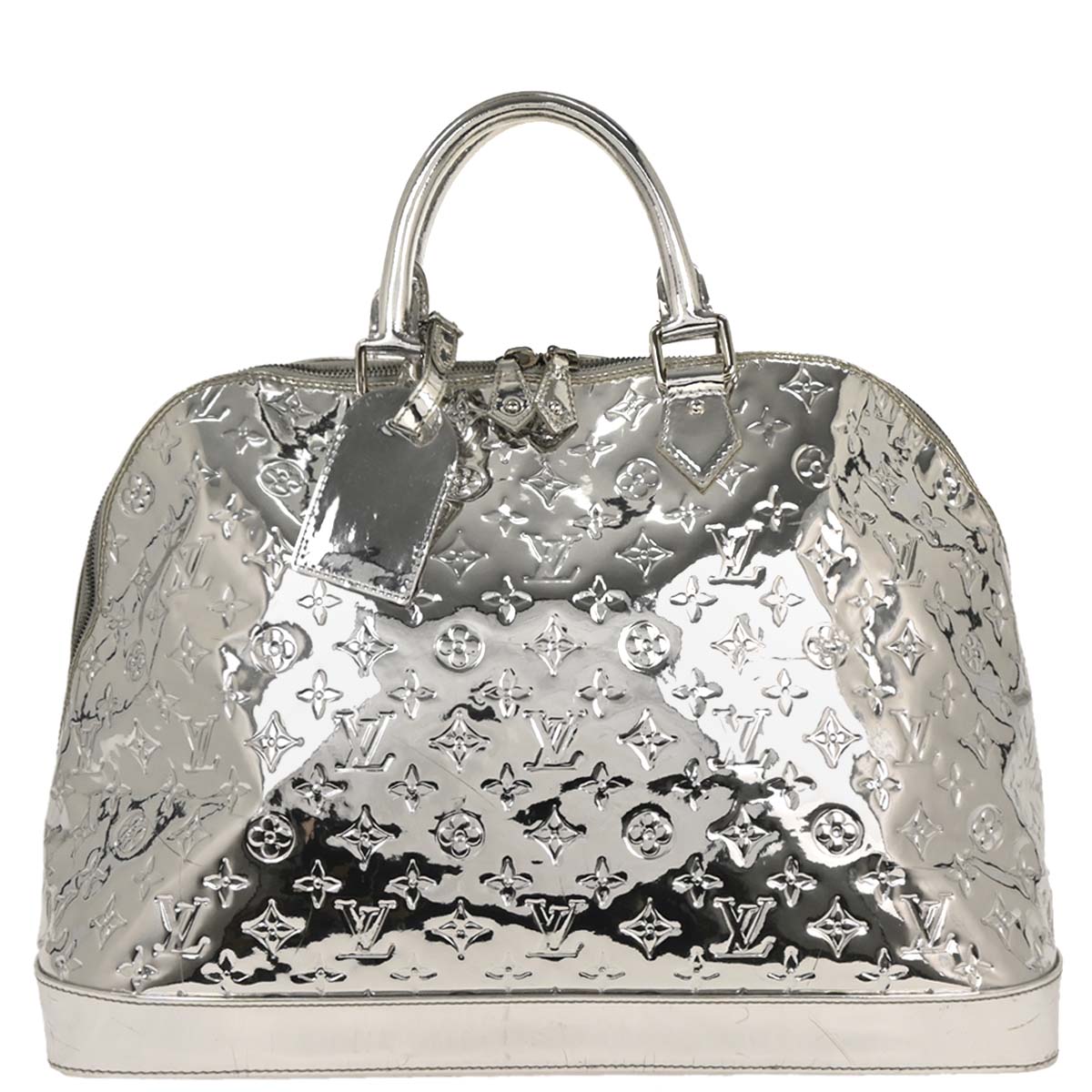 Louis Vuitton Silver Monogram Miroir Alma GM Handbag M95273