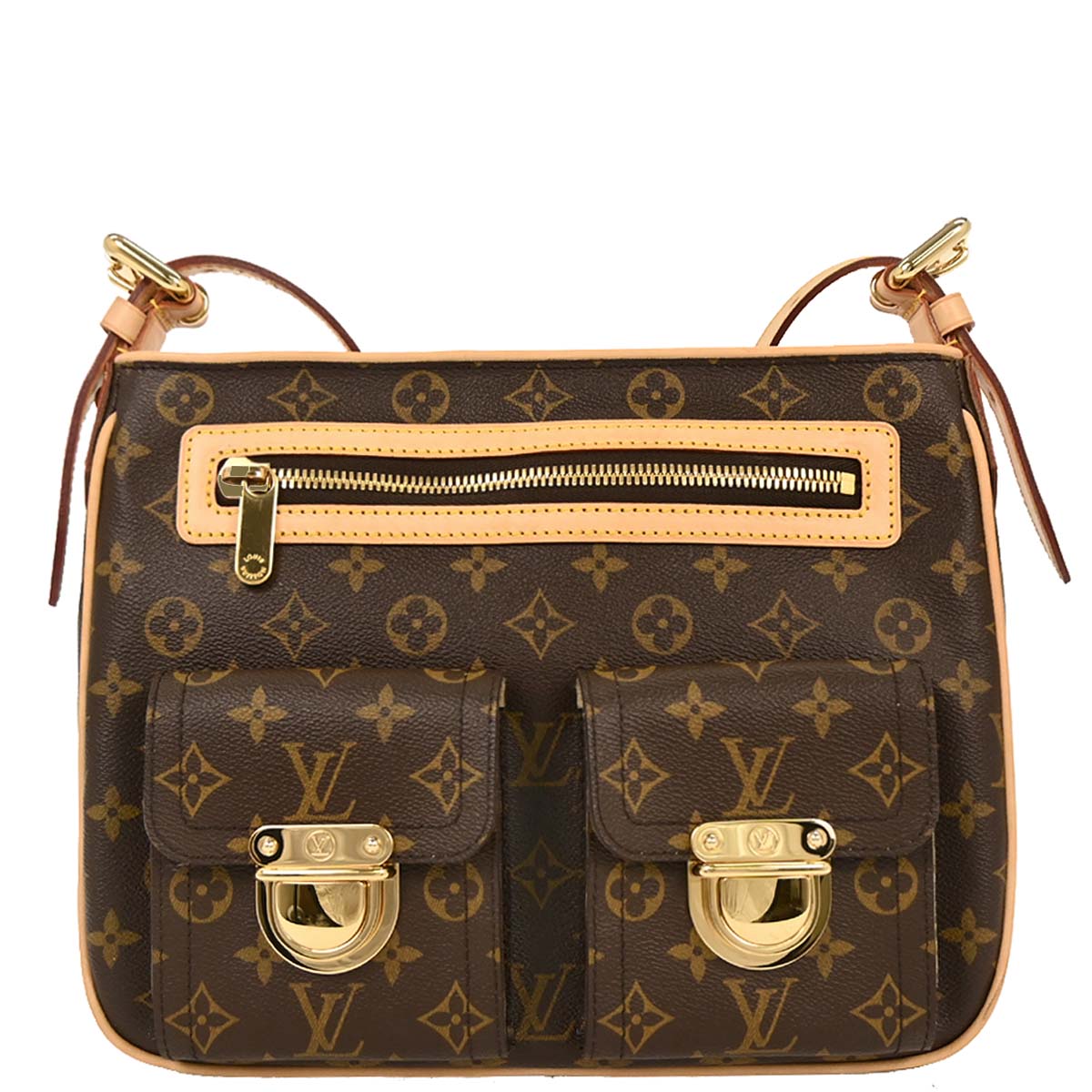 Louis Vuitton Monogram Hudson GM Shoulder Bag M40045