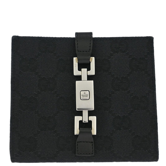 Gucci Black Canvas GG Wallet