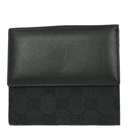 Gucci Black Canvas GG Wallet