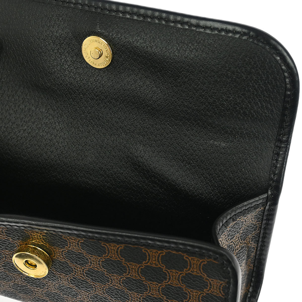 Celine Black PVC Macadam Pouch