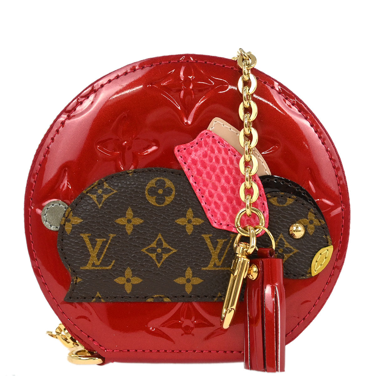 Louis Vuitton * Vernis Python Porte Monnaie Lapin Purse M91389