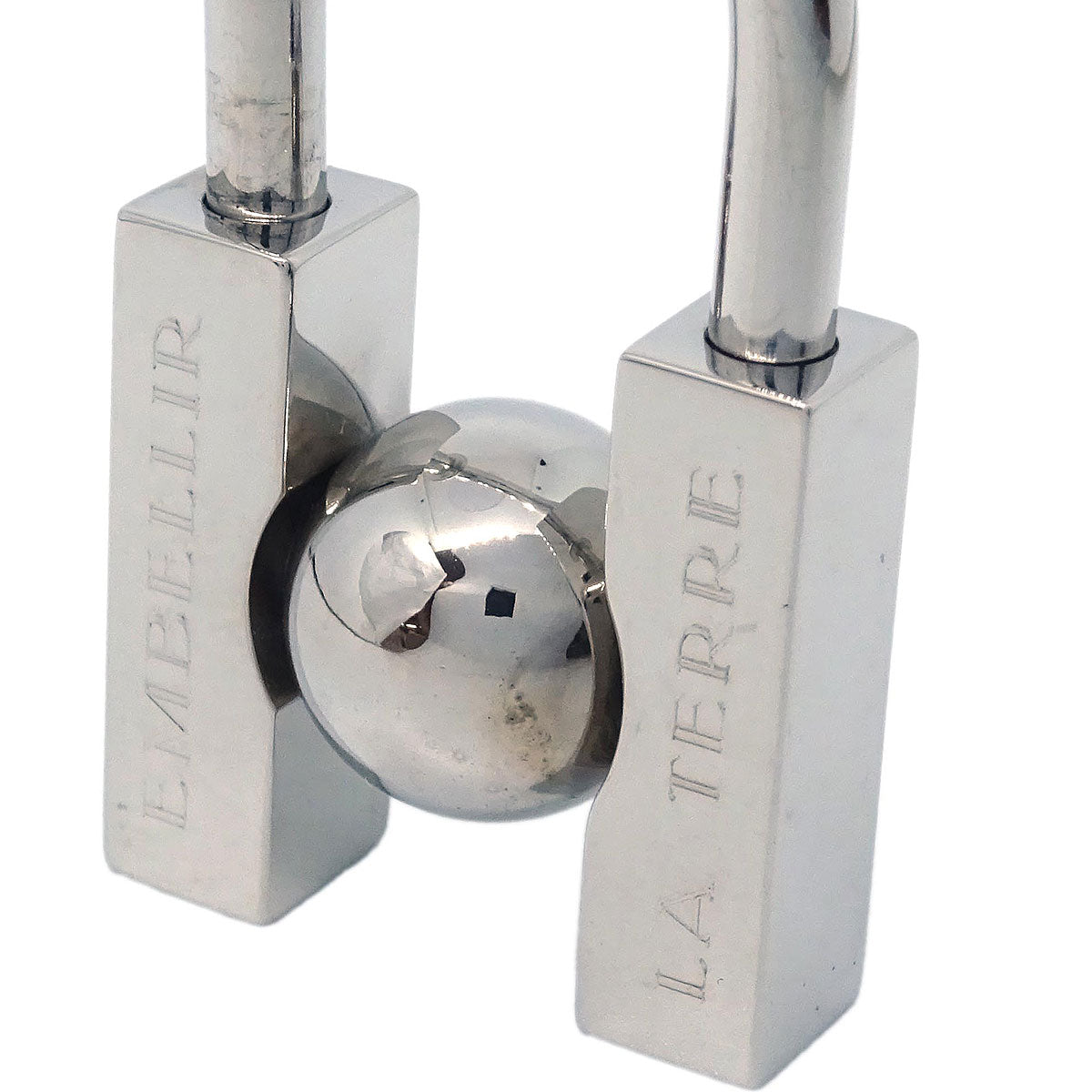 Hermes 2001 Earth Cadena Padlock Silver Small Good