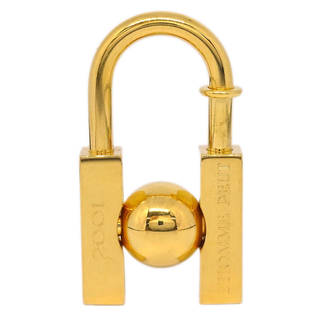 Hermes 2001 Earth Cadena Padlock Gold Small Good
