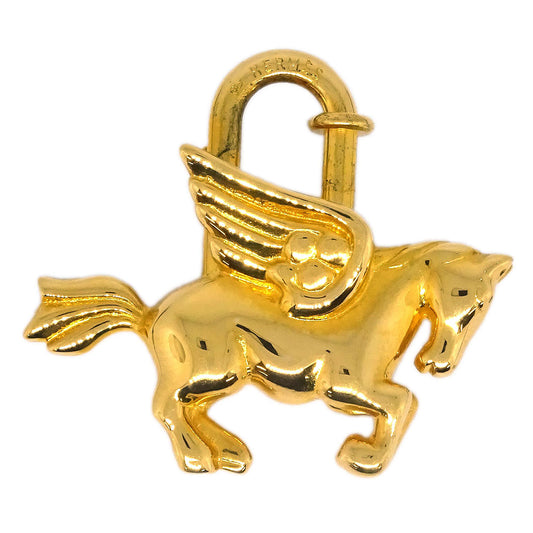 Hermes 1993 Le Cheval Pegasus Cadena Gold Small Good