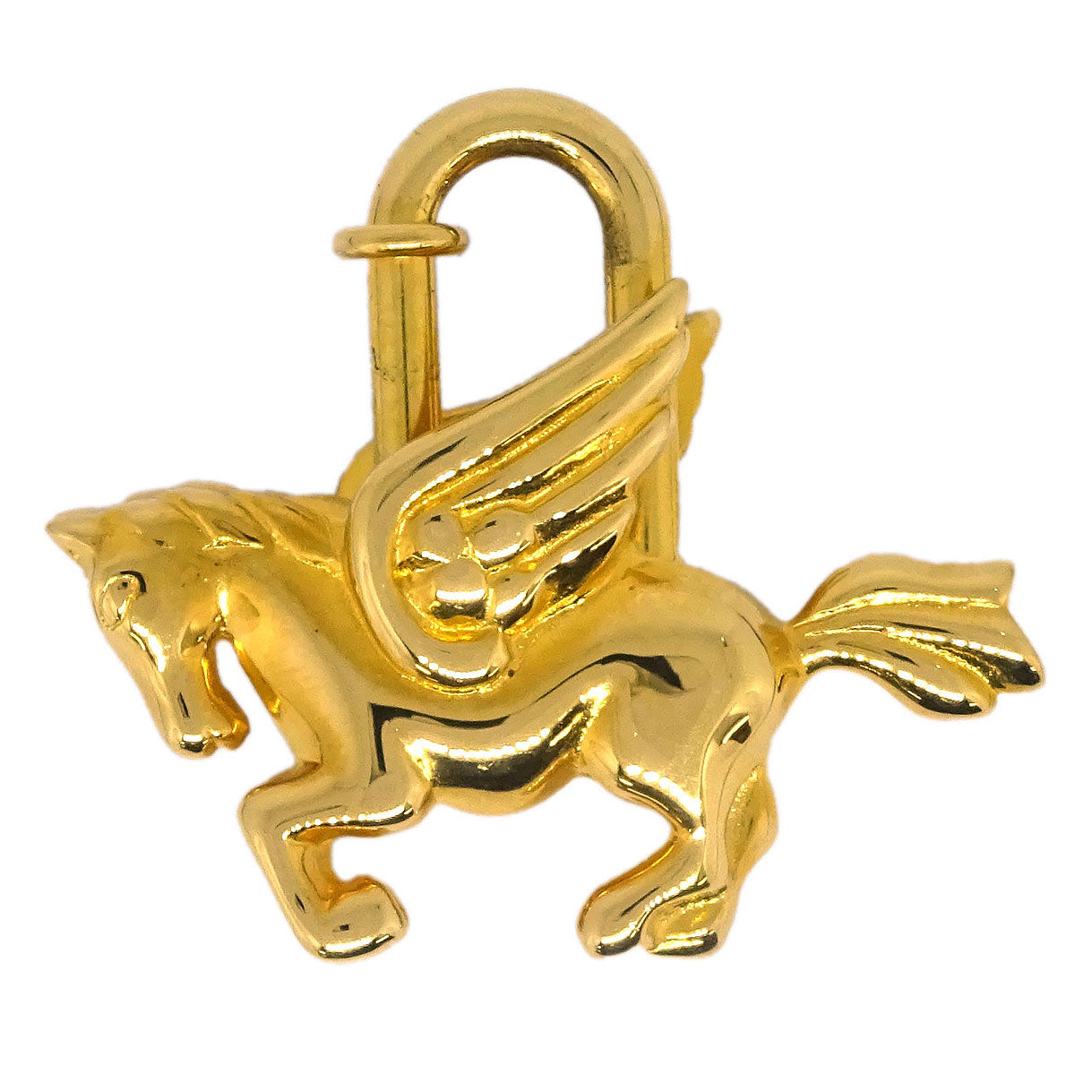 Hermes 1993 Le Cheval Pegasus Cadena Gold Small Good