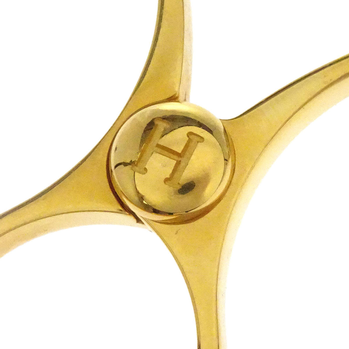 Hermes Filou Glove Holder Clip Gold Small Good