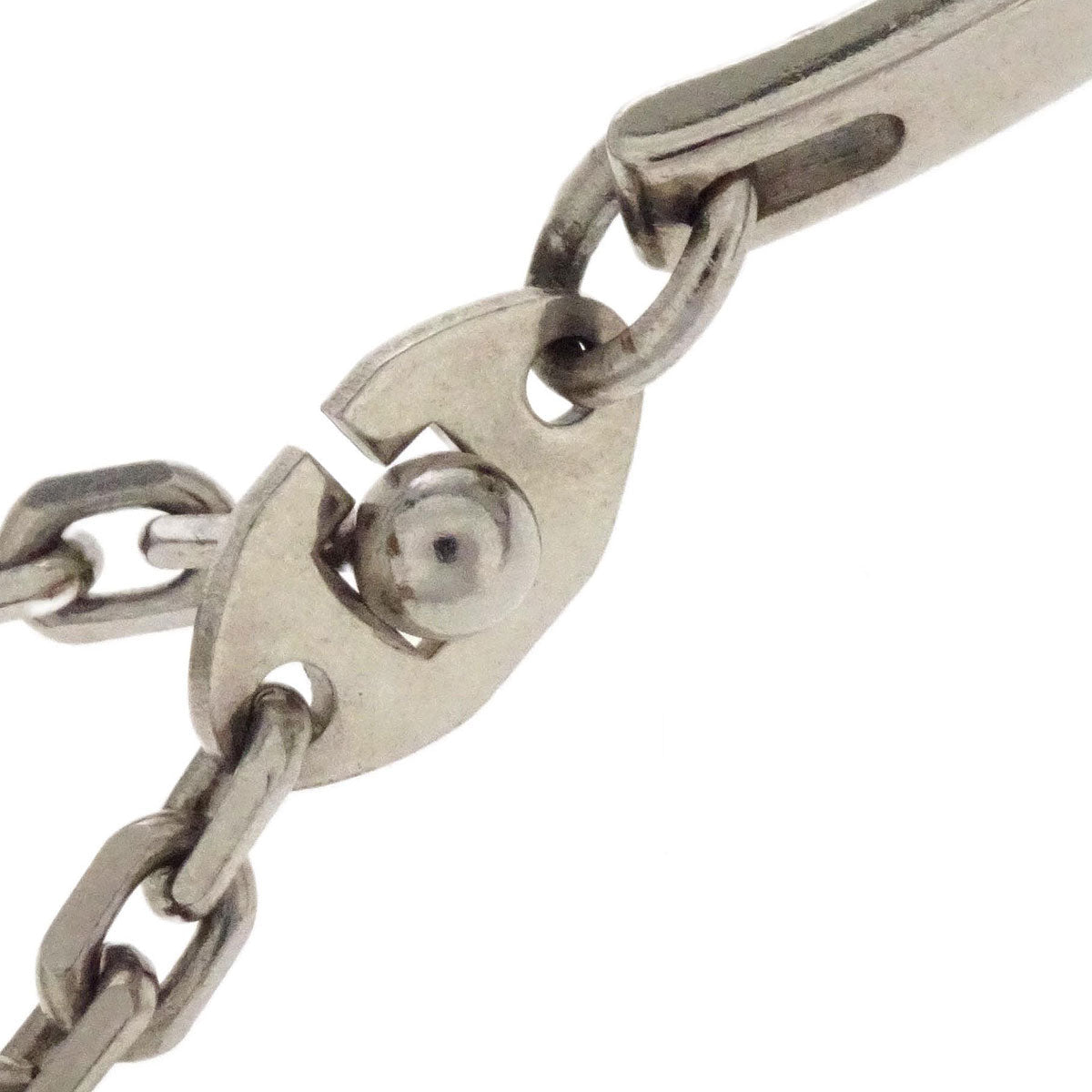 Hermes Filou Glove Holder Clip Silver Small Good