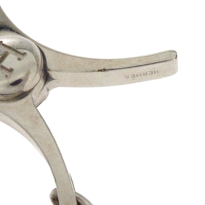 Hermes Filou Glove Holder Clip Silver Small Good