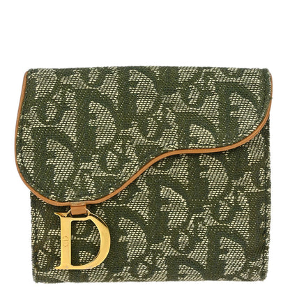 Christian Dior Green Trotter Wallet