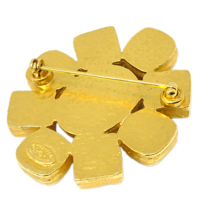 Chanel Brooch Pin Gold Brown 97A