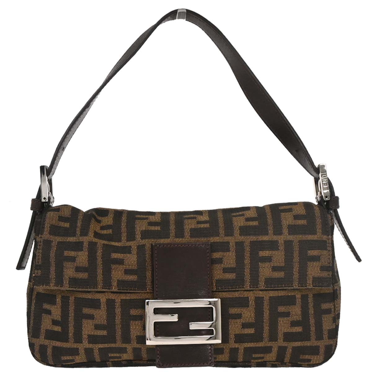 Fendi Brown Zucca Baguette Handbag