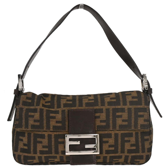 Fendi Brown Zucca Baguette Handbag