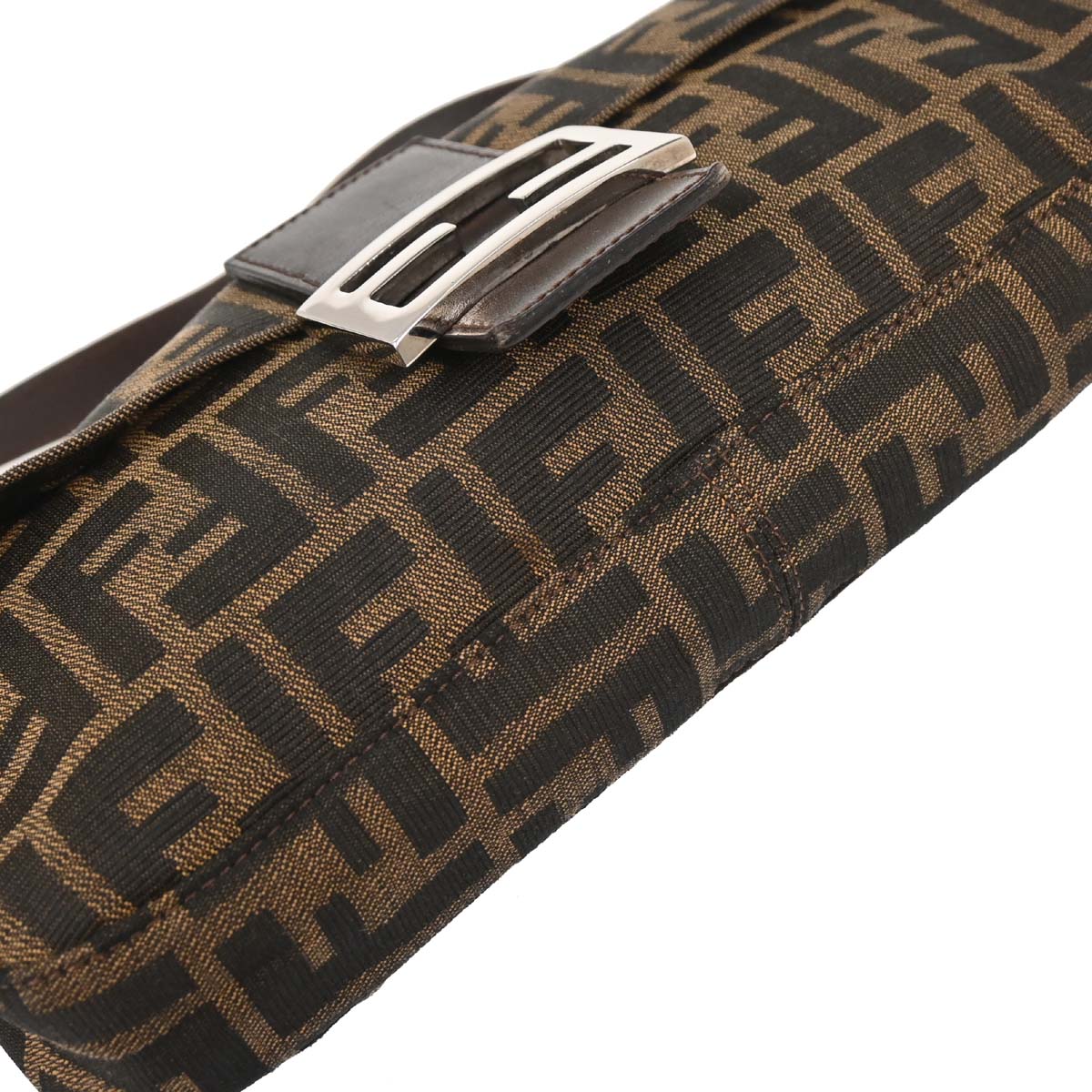 Fendi Brown Zucca Baguette Handbag