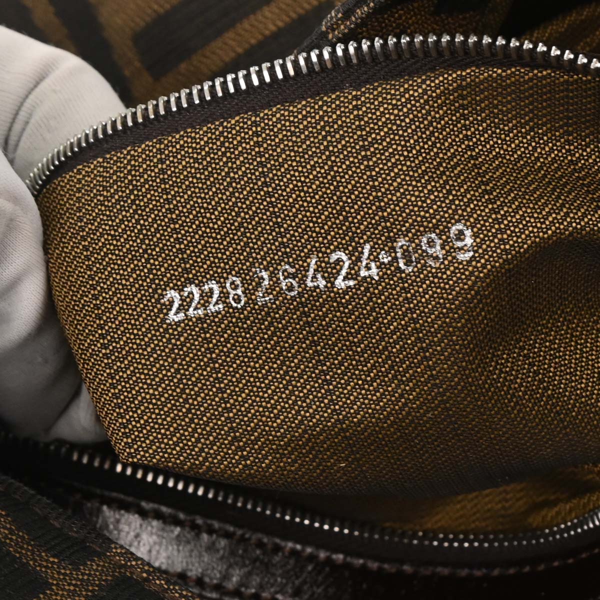 Fendi Brown Zucca Baguette Handbag