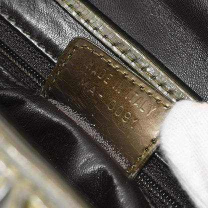 Christian Dior * Green Python Saddle Handbag