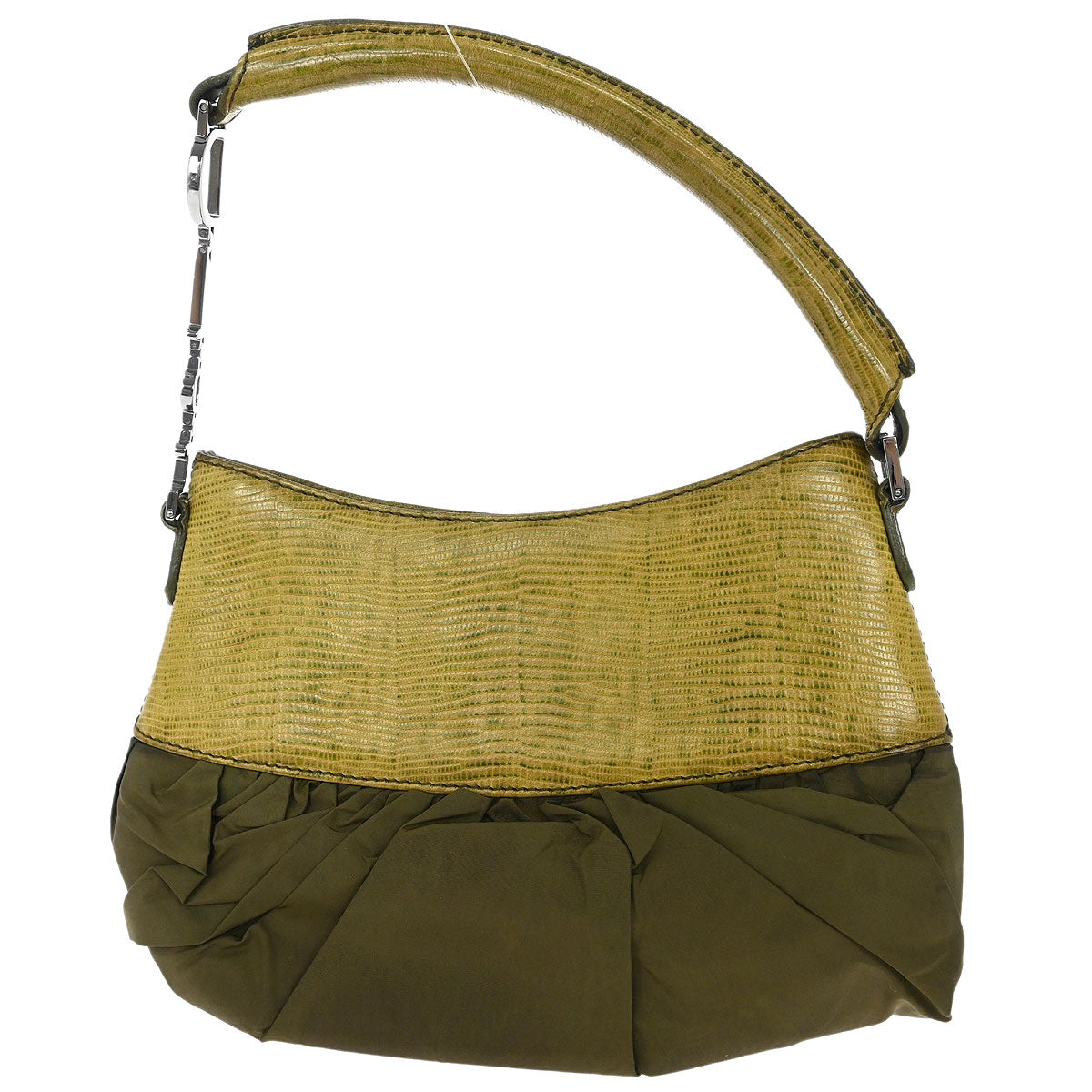 Christian Dior * Green Lizard Corset Ballet Bag Handbag