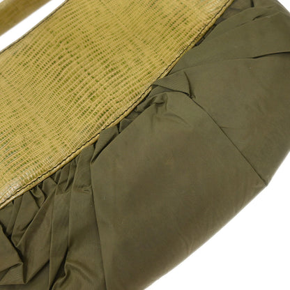 Christian Dior * Green Lizard Corset Ballet Bag Handbag