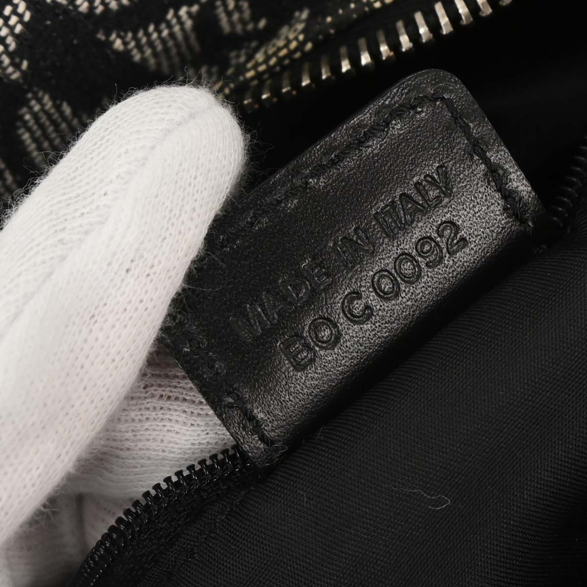 Christian Dior Black Trotter Duffle Handbag