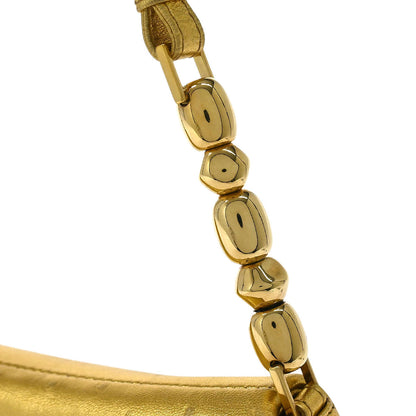 Christian Dior * Gold Ostrich Malice Handbag