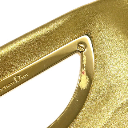 Christian Dior * Gold Ostrich Malice Handbag