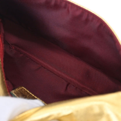 Christian Dior * Gold Ostrich Malice Handbag