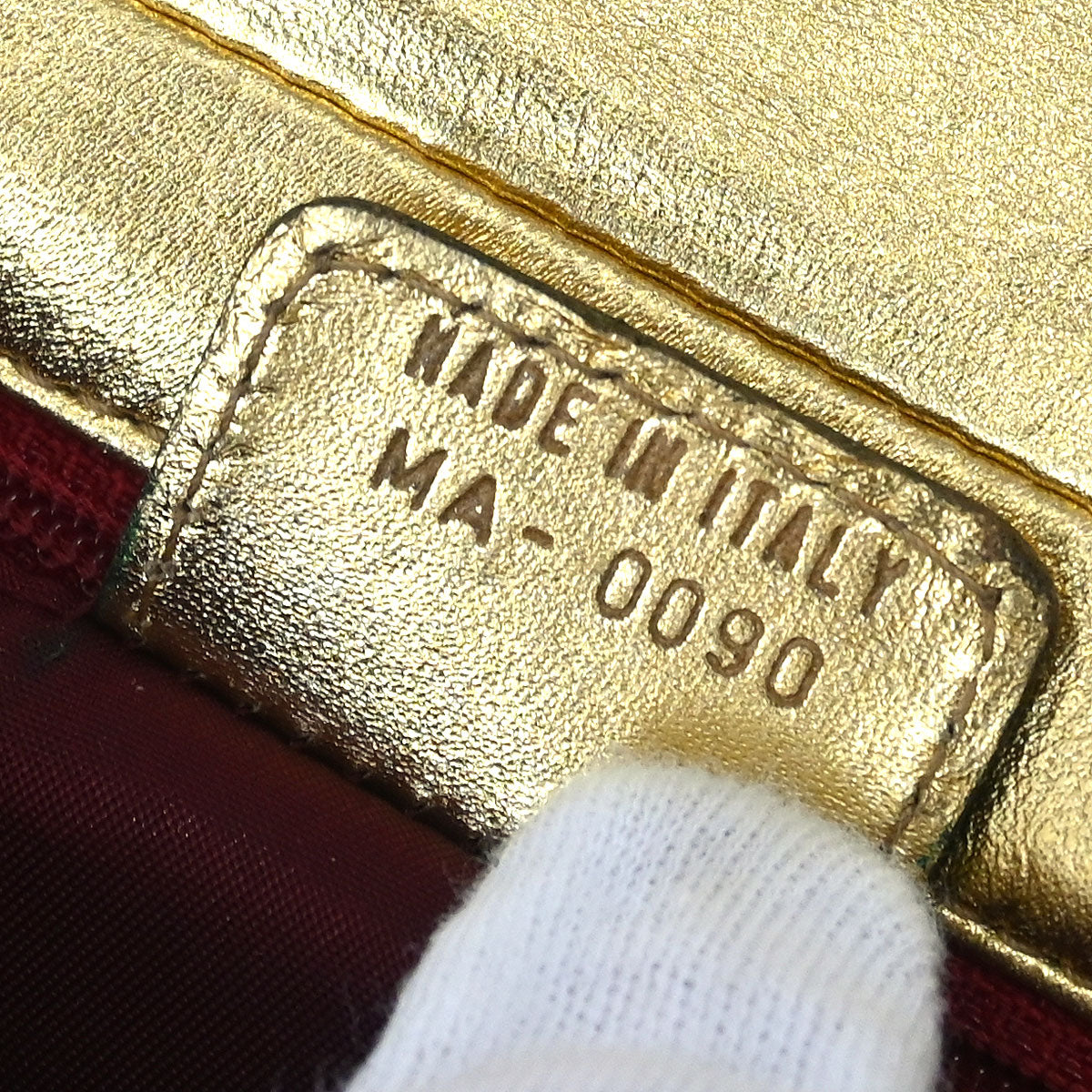 Christian Dior * Gold Ostrich Malice Handbag