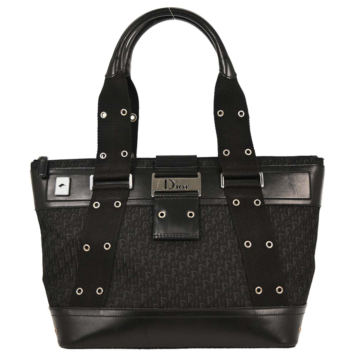 Christian Dior Black Trotter Street Chic Tote Bag