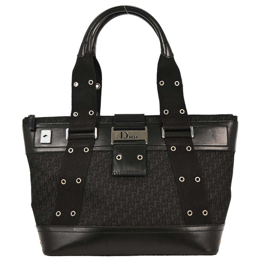 Christian Dior Black Trotter Street Chic Tote Bag