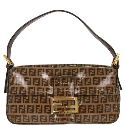 Fendi Brown Zucchino Baguette Handbag