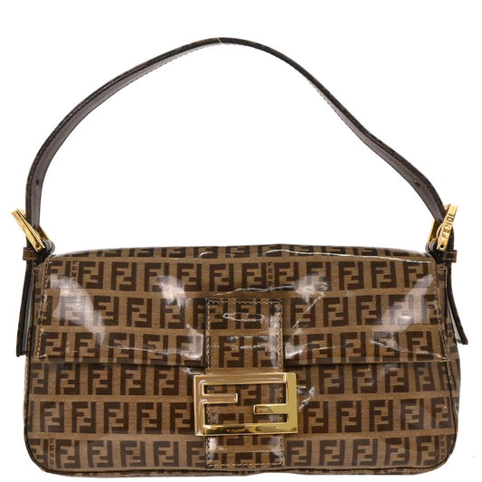 Fendi Brown Zucchino Baguette Handbag