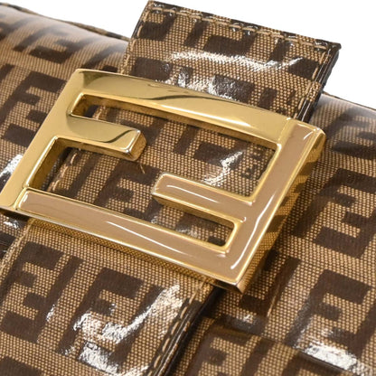 Fendi Brown Zucchino Baguette Handbag