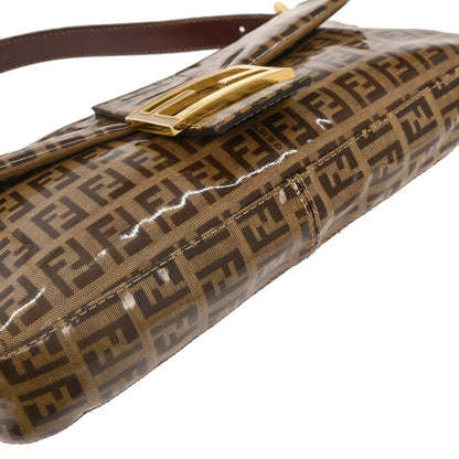 Fendi Brown Zucchino Baguette Handbag