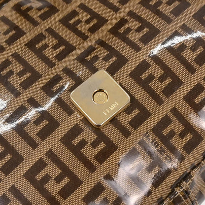 Fendi Brown Zucchino Baguette Handbag