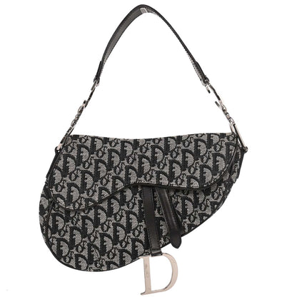 Christian Dior Black Trotter Saddle Handbag