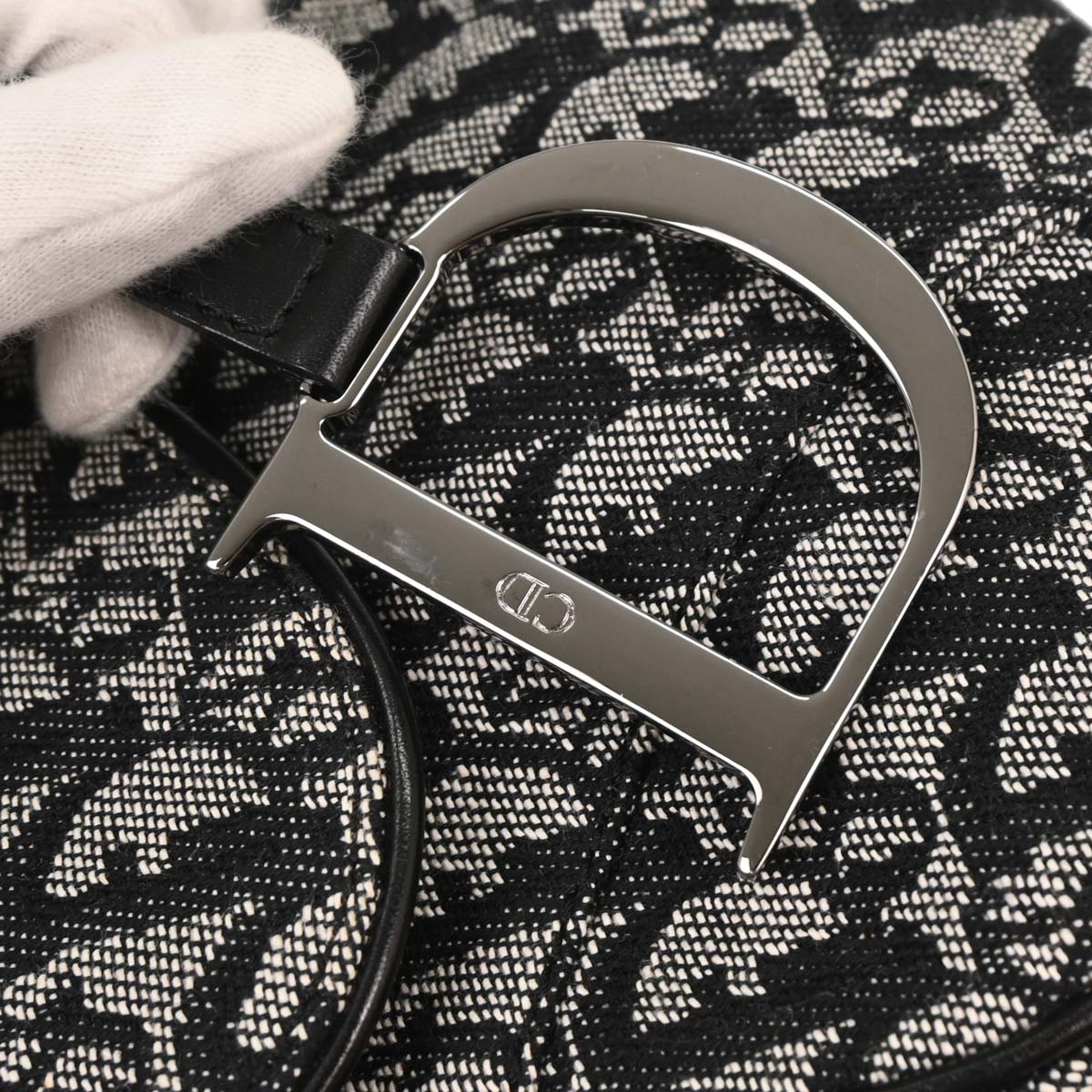 Christian Dior Black Trotter Saddle Handbag