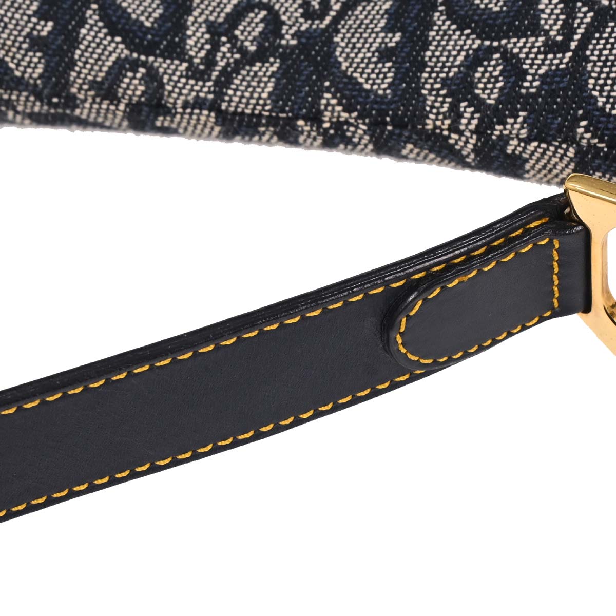 Christian Dior Navy Trotter Double Saddle Handbag