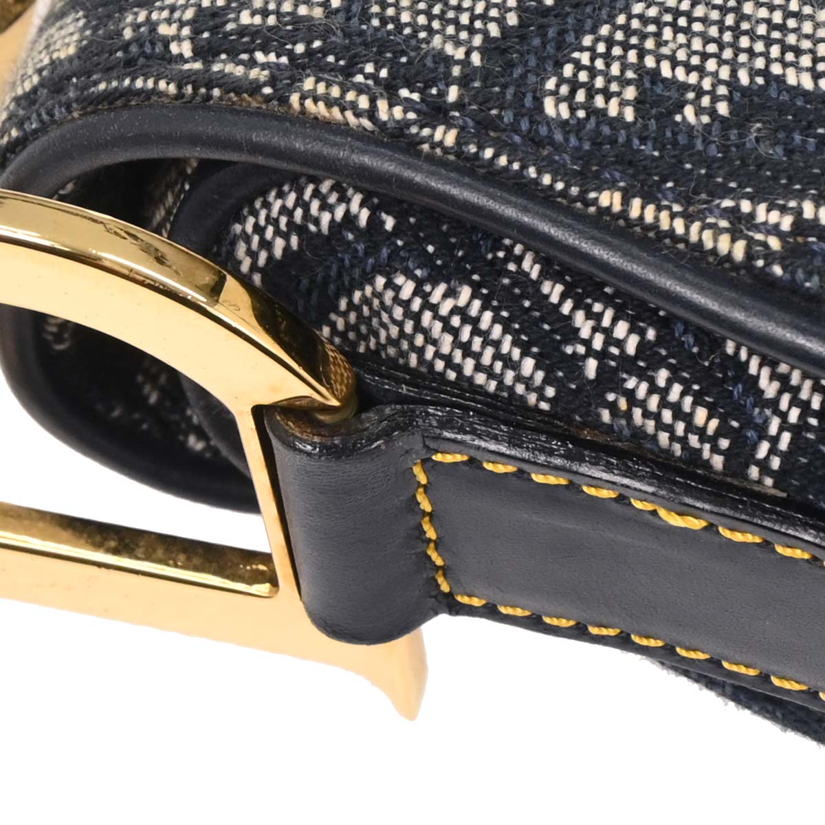 Christian Dior Navy Trotter Double Saddle Handbag