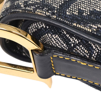 Christian Dior Navy Trotter Double Saddle Handbag