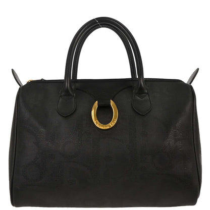 Christian Dior Black PVC Trotter Duffle Handbag