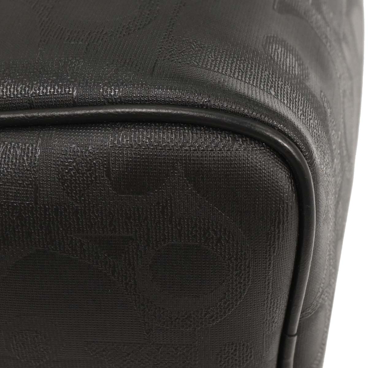 Christian Dior Black PVC Trotter Duffle Handbag