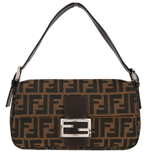 Fendi Brown Zucca Baguette Handbag