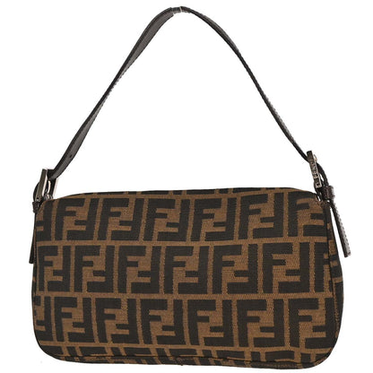 Fendi Brown Zucca Baguette Handbag