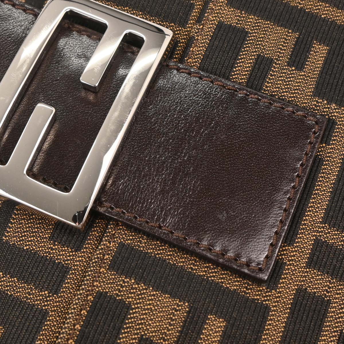 Fendi Brown Zucca Baguette Handbag