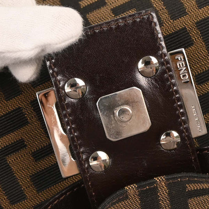Fendi Brown Zucca Baguette Handbag