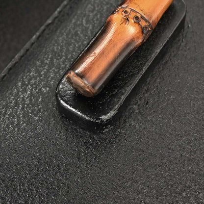 Gucci Black Pigskin Bamboo 2way Shoulder Handbag